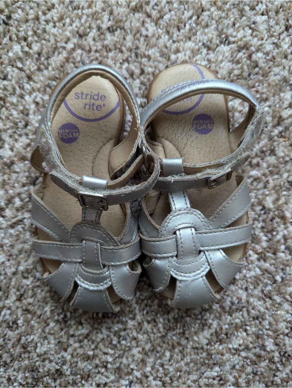 Stride Rite silver Summertime sandals
